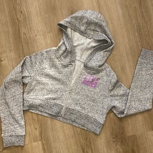 light gray JUSTICE ACTIVE sweatshirt size 8 for girl